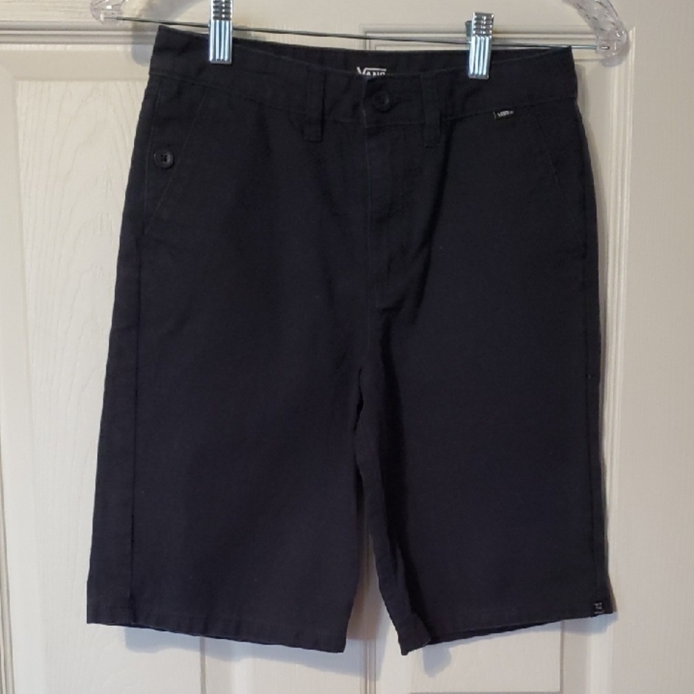Vans Boy's Black Shorts - Great Condition Only Worn A Few Times